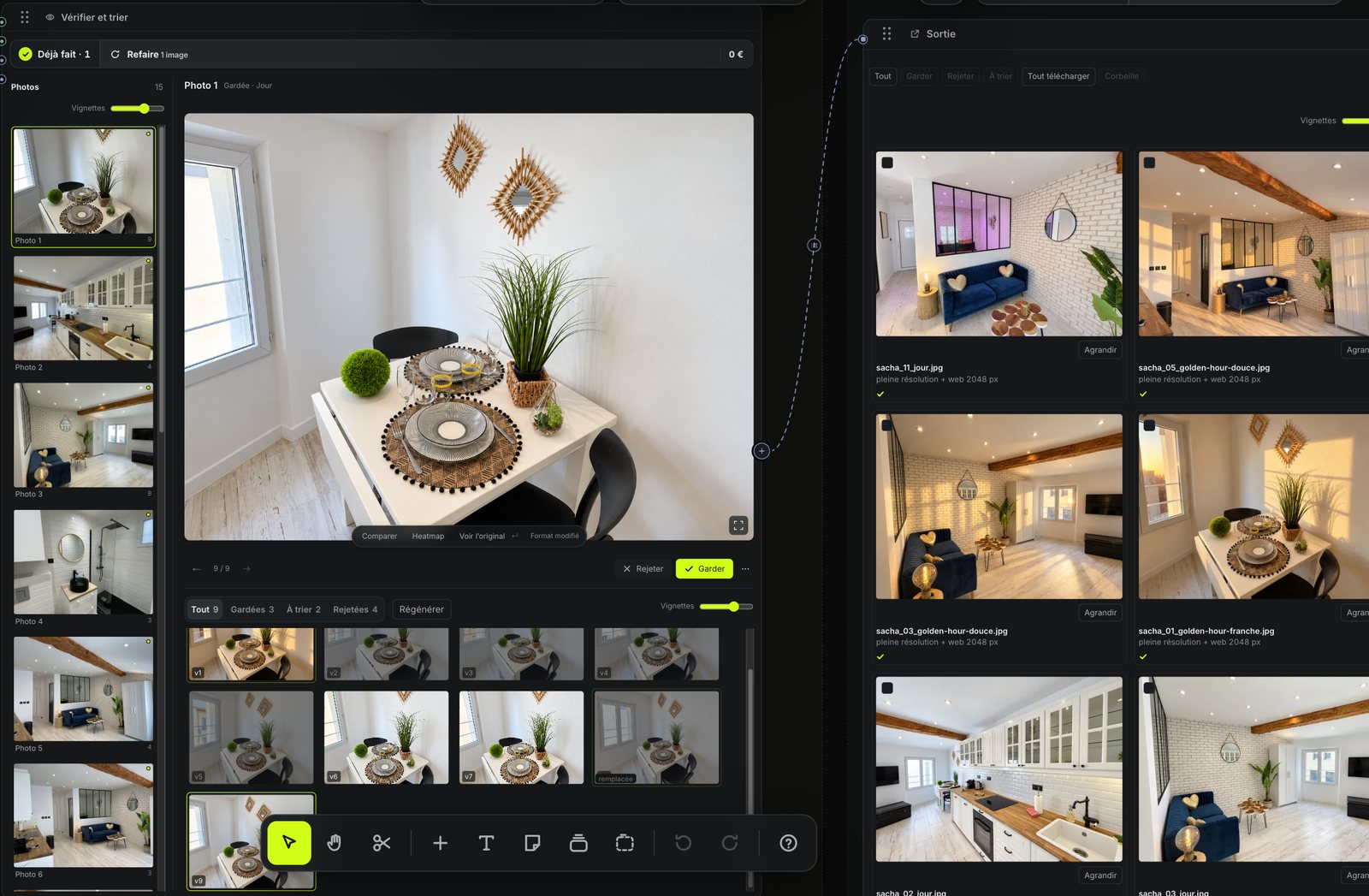 L'atelier Wamstudio : plusieurs versions d'une photo, une seule gardée