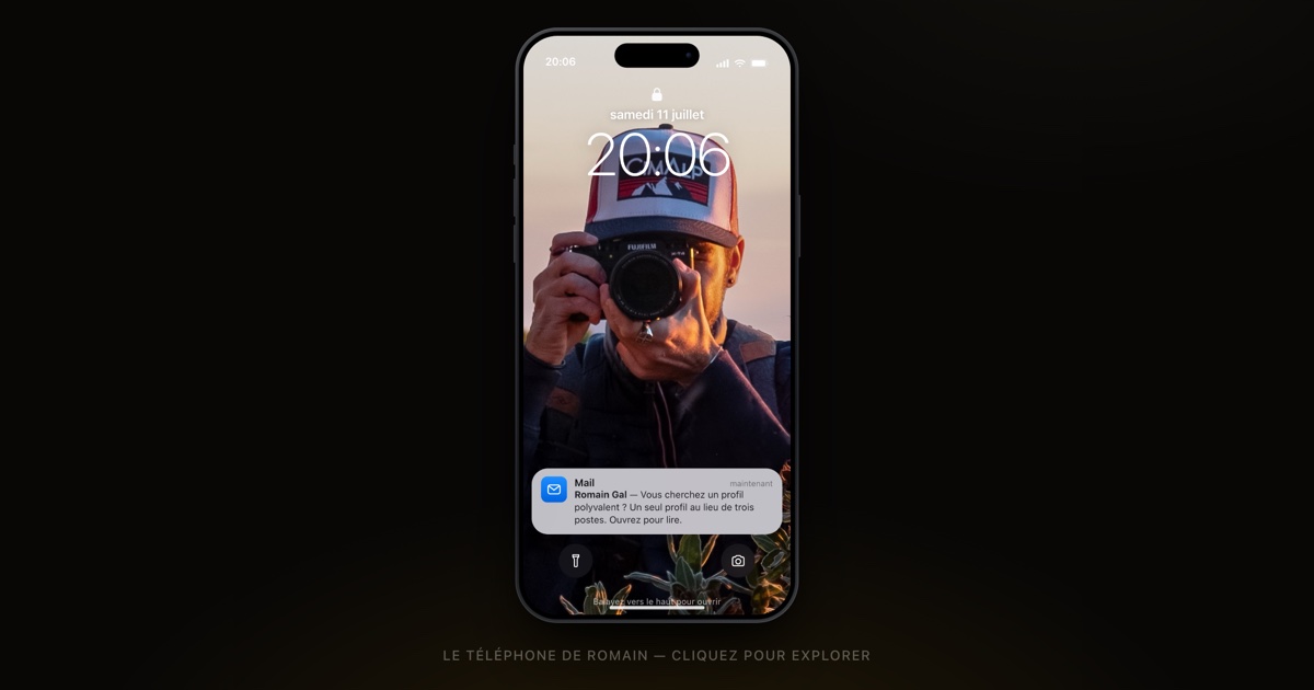 Le téléphone de Romain — site interactif